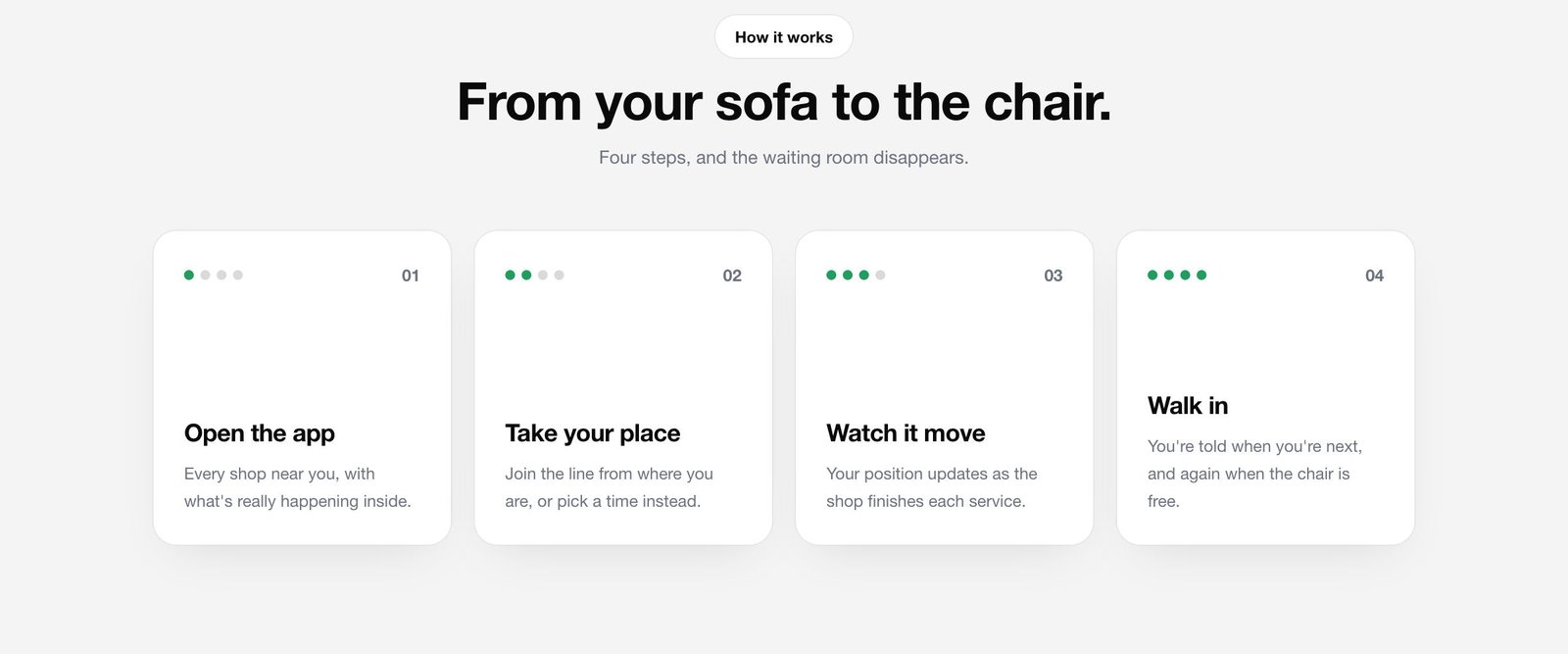 From your sofa to the chair