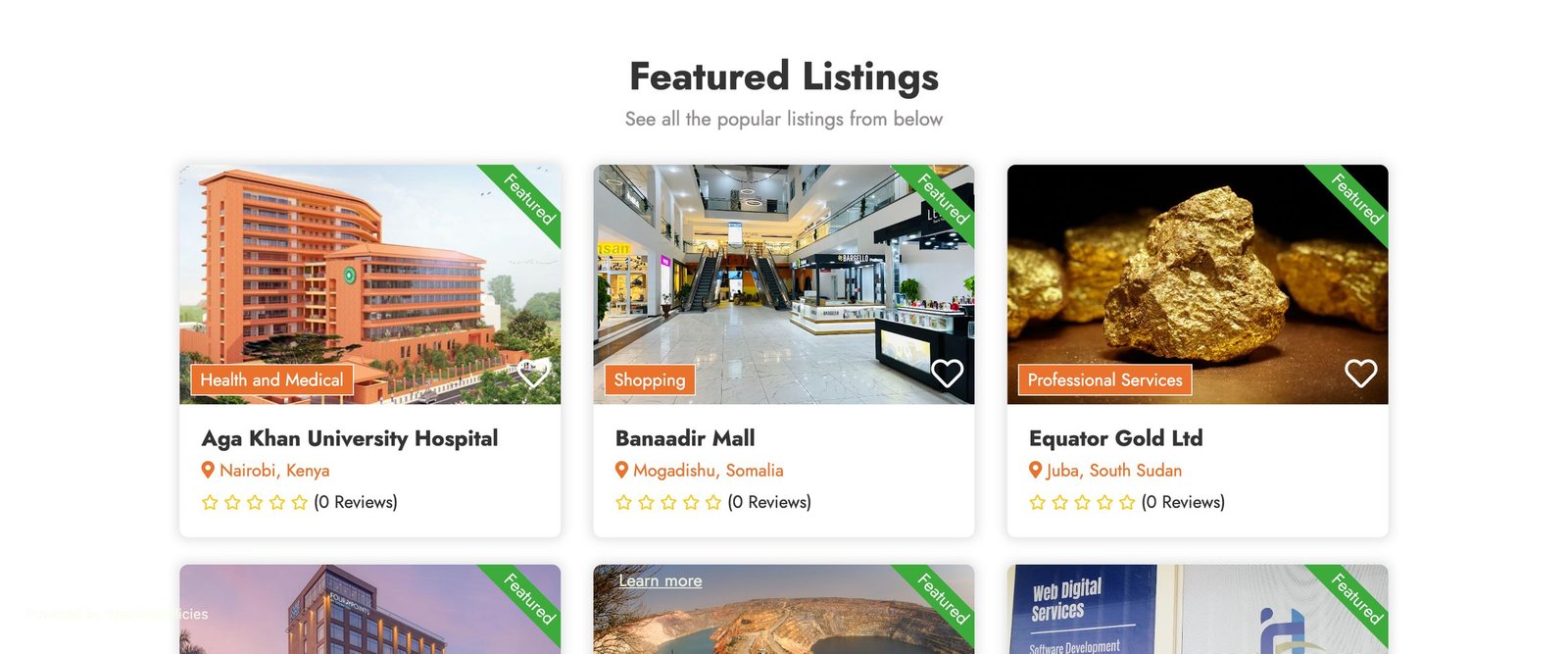 Featured listings