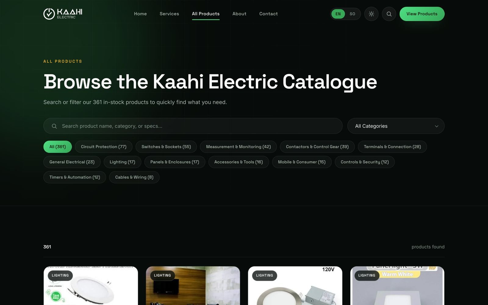 Product catalogue