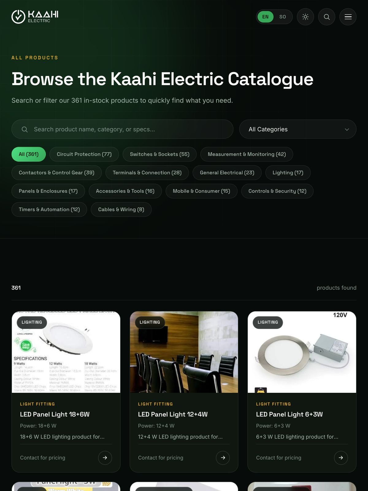 Catalogue on tablet